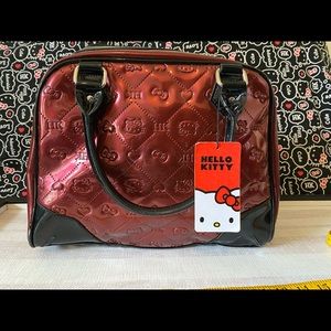 Rare Hello Kitty Satchel in Burgundy